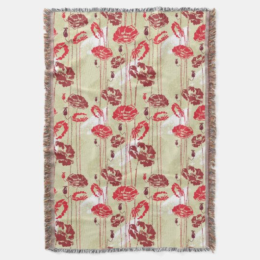 Abstract Elegance florale patroon 2 Deken (Voorkant Verticaal)