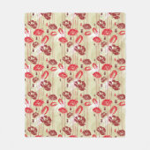 Abstract Elegance florale patroon 2 Fleece Deken (Voorkant)