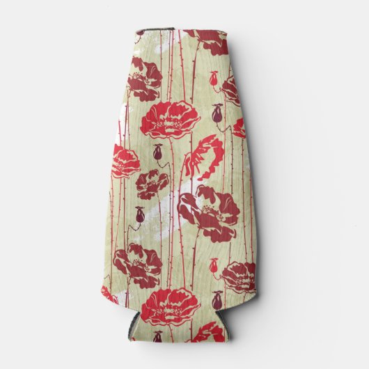 Abstract Elegance florale patroon 2 Flesjeskoeler (Voorkant)