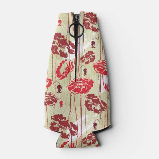 Abstract Elegance florale patroon 2 Flesjeskoeler (Achterkant)