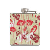 Abstract Elegance florale patroon 2 Heupfles (Achterkant)