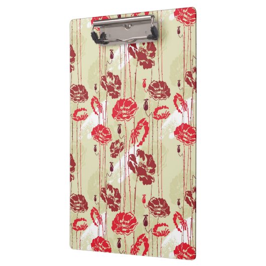 Abstract Elegance florale patroon 2 Klembord (Links)