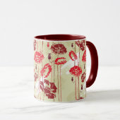 Abstract Elegance florale patroon 2 Mok (Voorkant rechts)