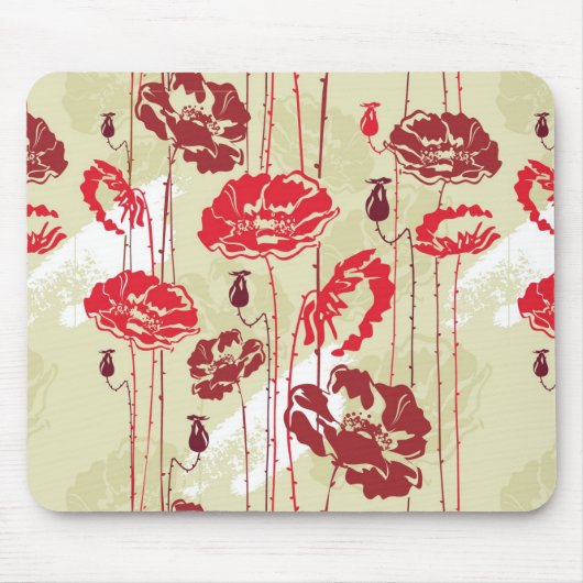 Abstract Elegance florale patroon 2 Muismat (Voorkant)