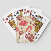 Abstract Elegance florale patroon 2 Pokerkaarten (Achterkant)