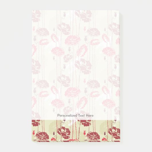 Abstract Elegance florale patroon 2 Post-it® Notes (Voorkant)