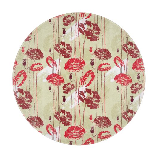 Abstract Elegance florale patroon 2 Snijplank (Voorkant)