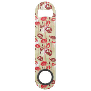 Abstract Elegance florale patroon 2 Speed Flessenopener