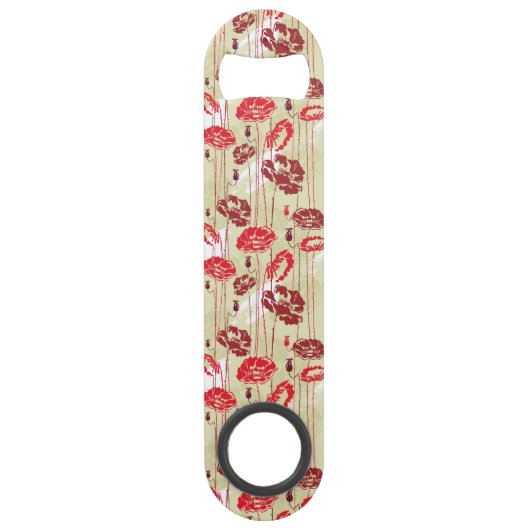 Abstract Elegance florale patroon 2 Speed Flessenopener (Voorkant)