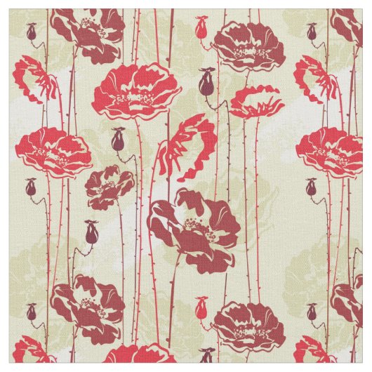 Abstract Elegance florale patroon 2 Stof (Close Up)