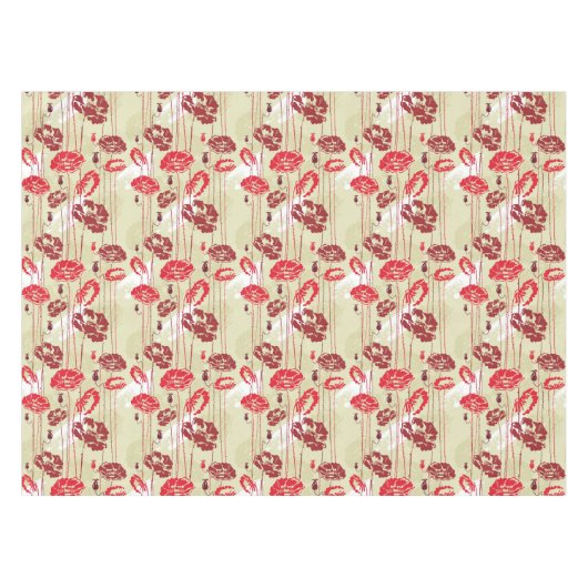 Abstract Elegance florale patroon 2 Tafelkleed (Voorkant (Horizontaal))