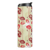 Abstract Elegance florale patroon 2 Thermosbeker (Gedraaid links)