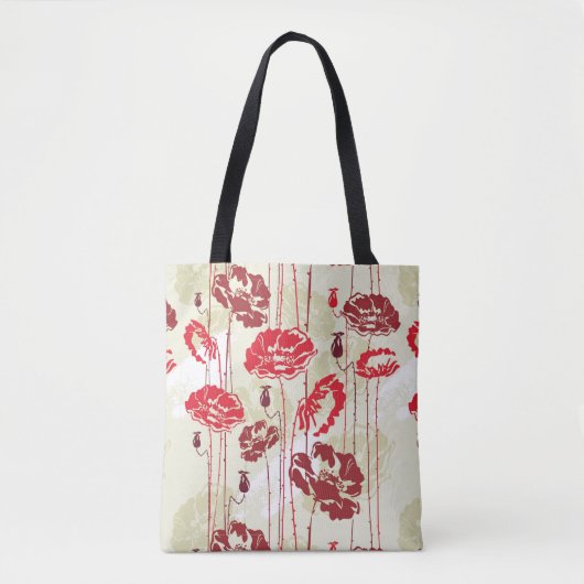 Abstract Elegance florale patroon 2 Tote Bag (Voorkant)