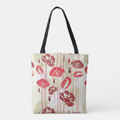 Abstract Elegance florale patroon 2 Tote Bag (Achterkant)