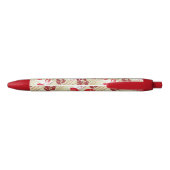 Abstract Elegance florale patroon 2 Zwarte Inkt Pen (Achterkant)