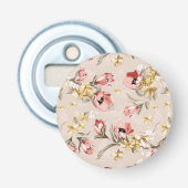 Abstract Elegance florale patroon 3 Button Flesopener (Voorkant)