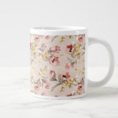 Abstract Elegance florale patroon 3 Grote Koffiekop (Rechts)