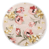 Abstract Elegance florale patroon 3 Keramische Knop (Voorkant)