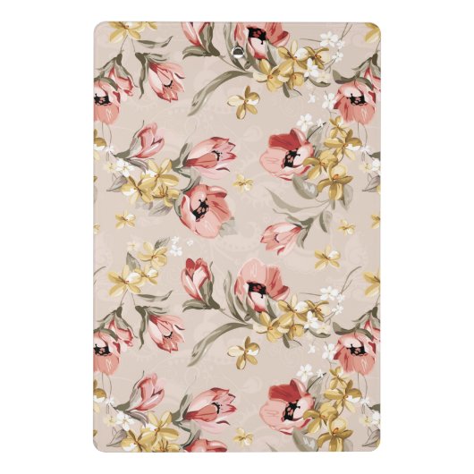 Abstract Elegance florale patroon 3 Mini Klembord (Achterkant)