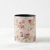 Abstract Elegance florale patroon 3 Mok (Midden)