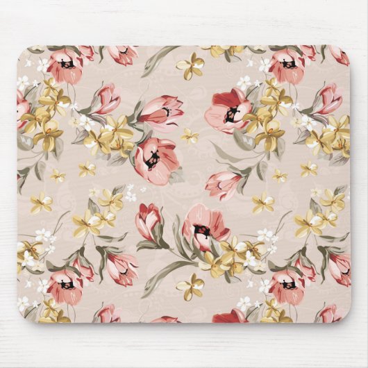 Abstract Elegance florale patroon 3 Muismat (Voorkant)