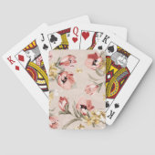 Abstract Elegance florale patroon 3 Pokerkaarten (Achterkant)