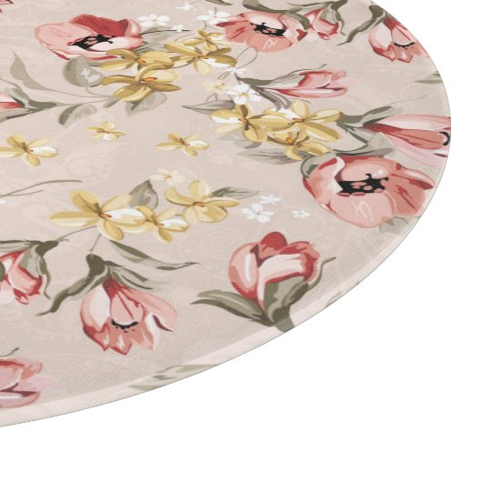 Abstract Elegance florale patroon 3 Snijplank (Hoek)