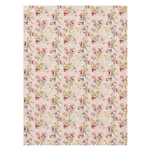 Abstract Elegance florale patroon 3 Tafelkleed (Voorkant)