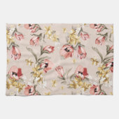 Abstract Elegance florale patroon 3 Theedoek (Horizontaal)