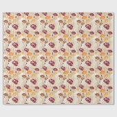 Abstract Elegance florale patroon 4 Cadeaupapier (Vlak)