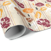 Abstract Elegance florale patroon 4 Cadeaupapier (Rol Hoek)