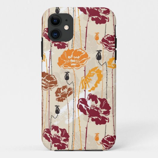 Abstract Elegance florale patroon 4 Case-Mate iPhone Case (Achterkant)