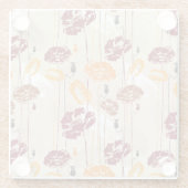 Abstract Elegance florale patroon 4 Glazen Onderzetter (Achterkant)