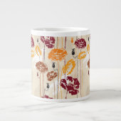 Abstract Elegance florale patroon 4 Grote Koffiekop (Voorkant)