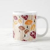 Abstract Elegance florale patroon 4 Grote Koffiekop (Rechts)