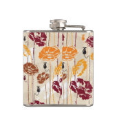 Abstract Elegance florale patroon 4 Heupfles (Achterkant)