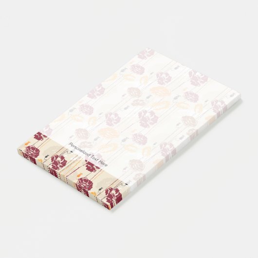 Abstract Elegance florale patroon 4 Post-it® Notes (Schuin)