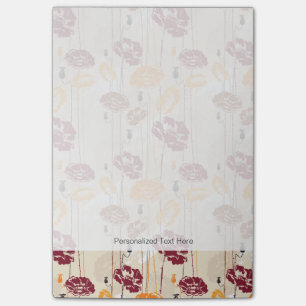 Abstract Elegance florale patroon 4 Post-it® Notes