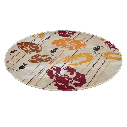 Abstract Elegance florale patroon 4 Snijplank (Hoek)