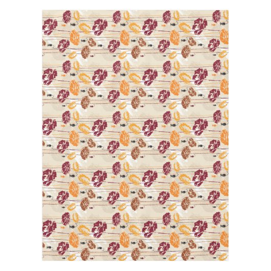 Abstract Elegance florale patroon 4 Tafelkleed (Voorkant)