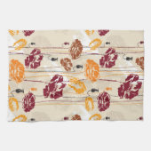 Abstract Elegance florale patroon 4 Theedoek (Horizontaal)
