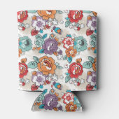 Abstract Elegance floreel patroon 5 Blikjeskoeler (Achterkant)