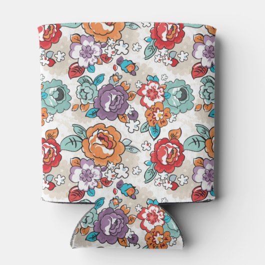 Abstract Elegance floreel patroon 5 Blikjeskoeler (Achterkant)