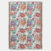 Abstract Elegance floreel patroon 5 Deken (Voorkant Verticaal)