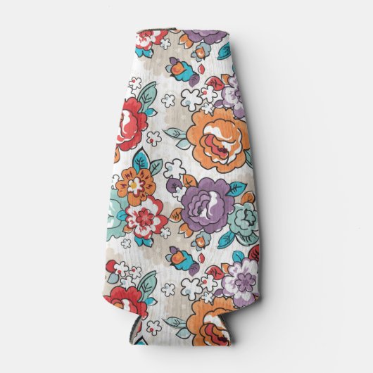 Abstract Elegance floreel patroon 5 Flesjeskoeler (Voorkant)