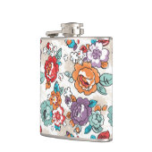 Abstract Elegance floreel patroon 5 Heupfles (Links)