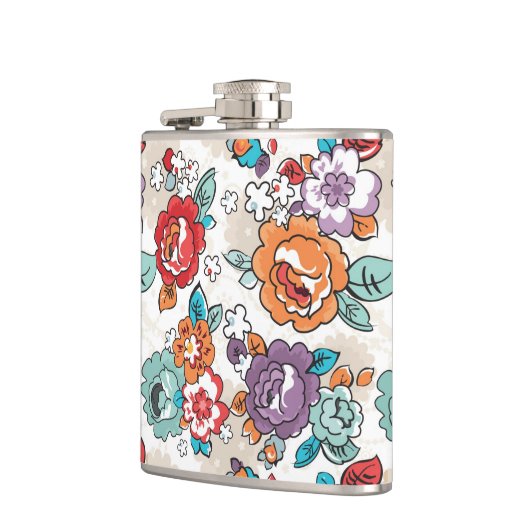 Abstract Elegance floreel patroon 5 Heupfles (Links)