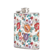 Abstract Elegance floreel patroon 5 Heupfles (Links)