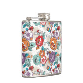 Abstract Elegance floreel patroon 5 Heupfles (Rechts)