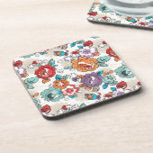 Abstract Elegance floreel patroon 5 Onderzetter (Linkerzijde)